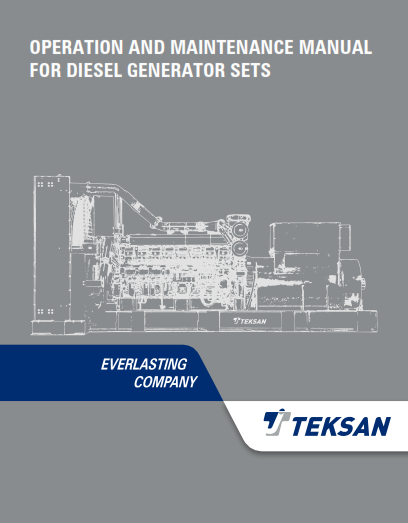 O M Manual for Teksan DG